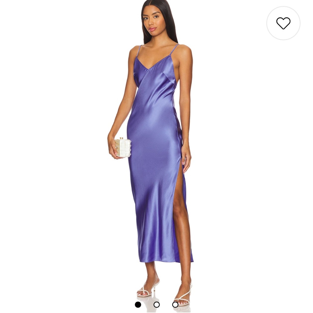 Maxi High Slit Slip Dress in Periwinkle
fleur du mal
Size Small